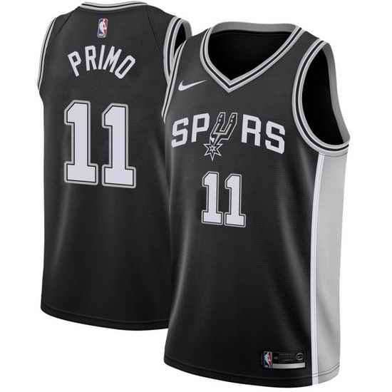 Men San Antonio Spurs #11 Joshua Primo Black Icon Edition Stitched Jersey->new orleans pelicans->NBA Jersey