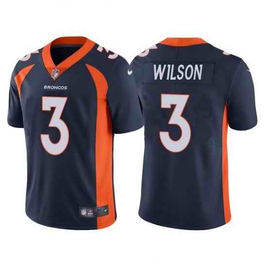 Toddler enver Broncos #3 Russell Wilson Navy Vapor Untouchable Limited Stitched Jersey->youth nfl jersey->Youth Jersey