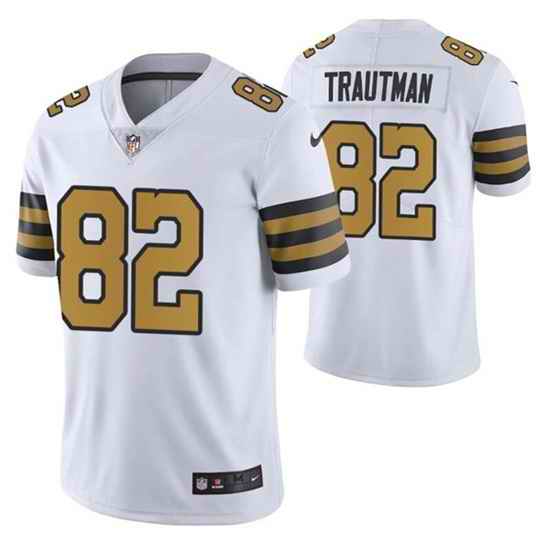 Men New Orleans Saints #82 Adam Trautman Color Rush Stitched Jersey->new orleans saints->NFL Jersey