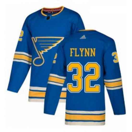 Youth Adidas St Louis Blues #32 Brian Flynn Authentic Navy Blue Alternate NHL Jersey->youth nhl jersey->Youth Jersey