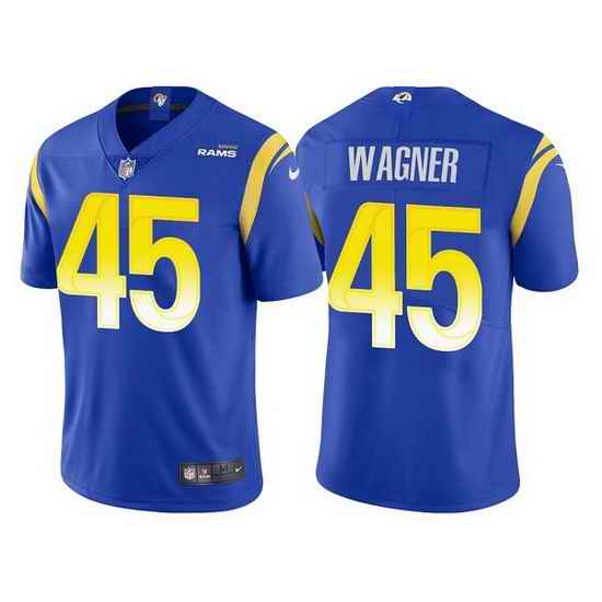 Men Los Angeles Rams #45 Bobby Wagner Royal Vapor Untouchable Limited Stitched Football jersey->los angeles rams->NFL Jersey