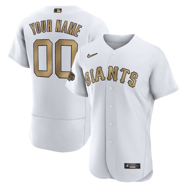 Men's San Francisco Giants Active Player Custom White 2022 All-Star Flex Base Stitched MLB Jersey->san francisco giants->MLB Jersey