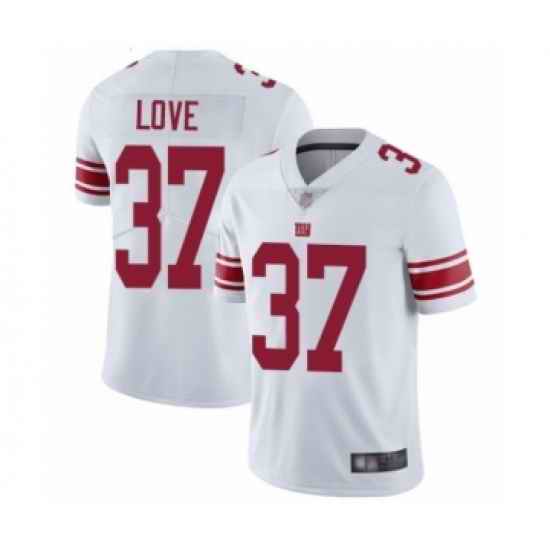 Youth New York Giants #37 Julian Love White Vapor Untouchable Limited Player Football Jersey->youth nfl jersey->Youth Jersey