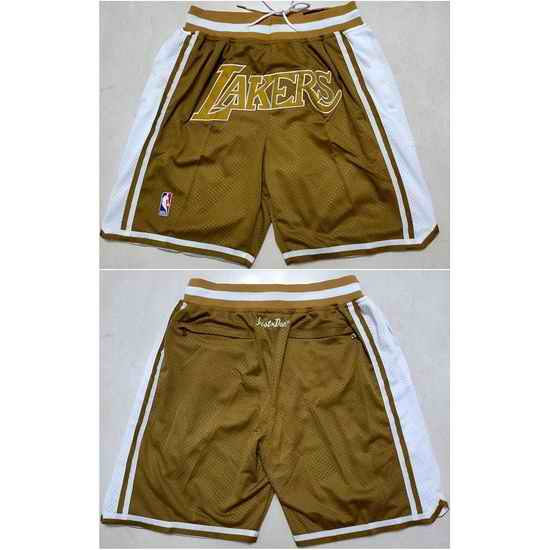 Los Angeles Lakers Basketball Shorts 035->nba shorts->NBA Jersey