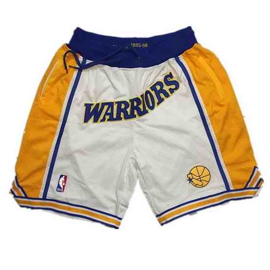 Golden State Warriors Basketball Shorts 005->nba shorts->NBA Jersey