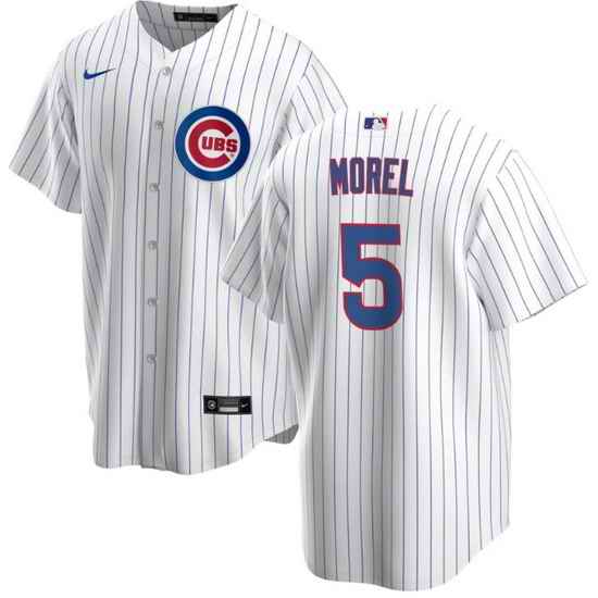 Men Chicago Cubs #5 Christopher Morel Chicago White Cool Base Stitched Baseball Jersey->chicago cubs->MLB Jersey