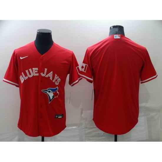 Men Toronto Blue Jays Blank Red Cool Base Stitched Jerse->minnesota twins->MLB Jersey