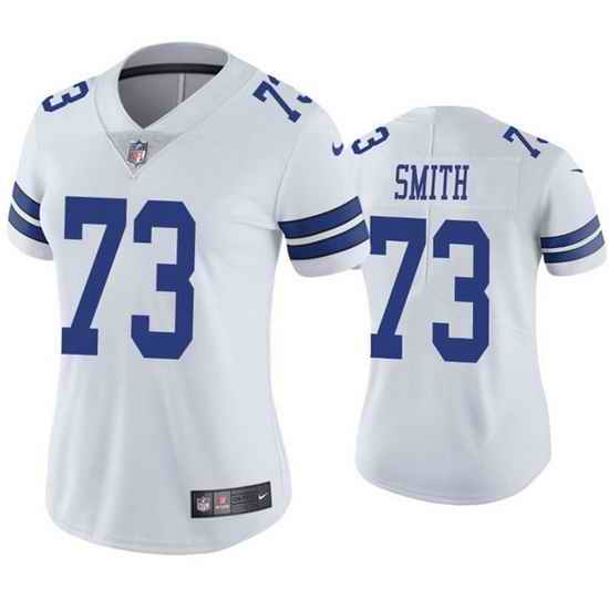 Women Dallas Cowboys #73 Tyler Smith White Vapor Untouchable Limited Stitched Jersey 28Run Small 2->women nfl jersey->Women Jersey