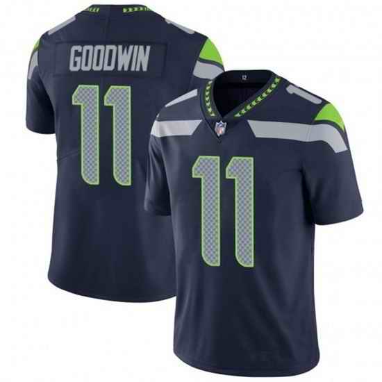 Men Seattle Seahawks #11 Marquise Goodwin Navy Vapor Untouchable Limited Stitched Jersey->washington commanders->NFL Jersey