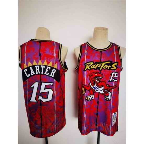 Men Toronto Raptors 15 Vince Carter Lunar New Year Tiger CNY 4 #0 Throwback Stitched Jersey->toronto raptors->NBA Jersey