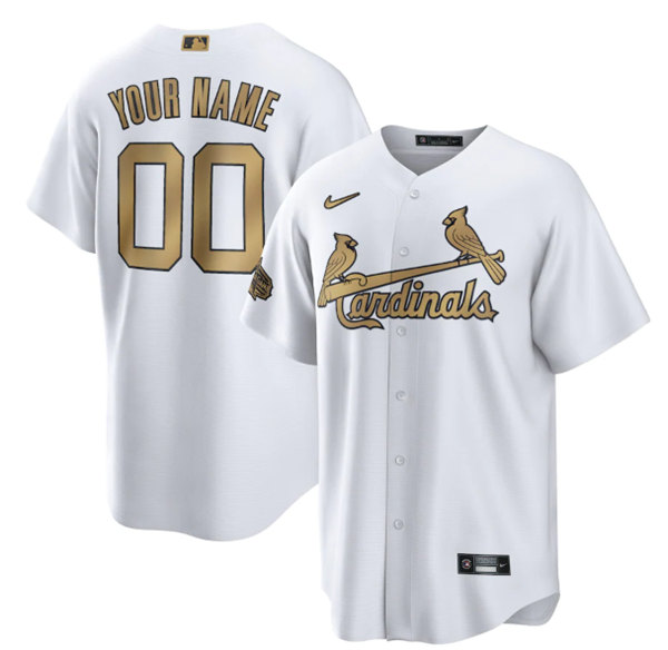 Men's St. Louis Cardinals Active Player Custom 2022 All-Star Cool Base White Stitched Baseball Jersey->tampa bay rays->MLB Jersey