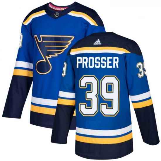 Youth Adidas St Louis Blues #39 Nate Prosser Authentic Royal Blue Home NHL Jersey->youth nhl jersey->Youth Jersey