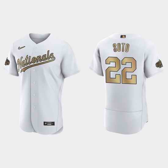 Men Juan Soto Washington Nationals 2022 Mlb All Star Game Authentic White Jersey->2022 all star->MLB Jersey