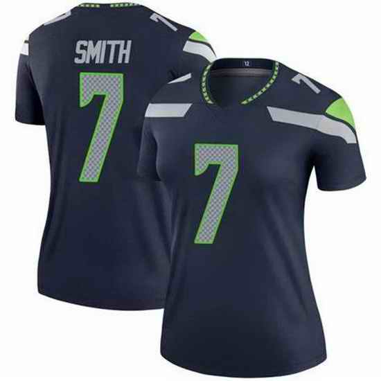 Women Seattle Seahawks Geno Smith #7 Green Vapor Limited NFL Jersey->women nfl jersey->Women Jersey