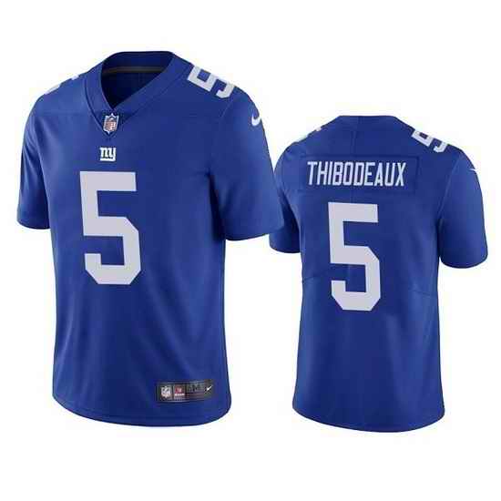 Youth Giants #5 Kayvon Thibodeaux Blue Jersey->youth nfl jersey->Youth Jersey