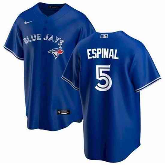 Men's Nike Toronto Blue Jays #5 Santiago Espinal Royal Alternate Jersey->toronto blue jays->MLB Jersey