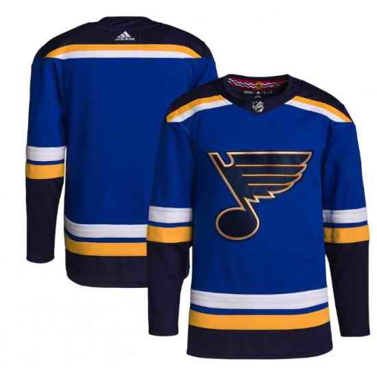 Men St Louis Blues Blank Blue Stitched Jersey->ottawa senators->NHL Jersey