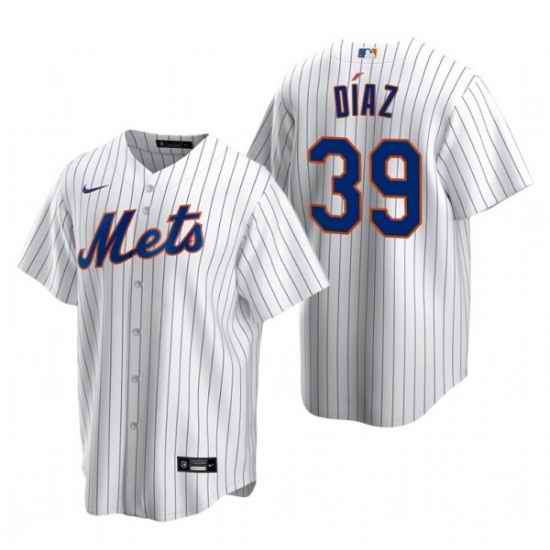 Men New York Mets #39 Edwin D EDaz White Cool Base Stitched Baseball Jersey->los angeles dodgers->MLB Jersey