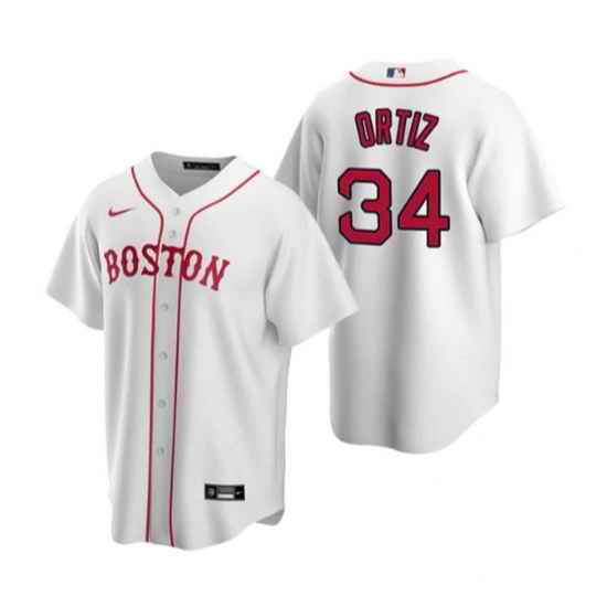 Men Boston Red Sox #34 David Ortiz White Cool Base Stitched Jersey->chicago cubs->MLB Jersey