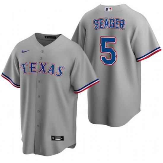 Men Texas Rangers #5 Corey Seager Grey Cool Base Stitched Baseball Jersey->tampa bay rays->MLB Jersey