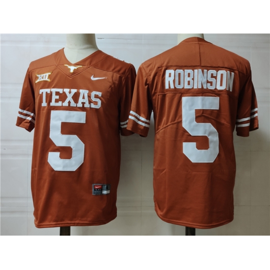 Texas Longhorns Bijan Robinson Orange  Men Jersey->washington commanders->NFL Jersey