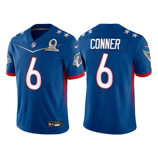 Men’s Arizona Cardinals #6 James Conner 2022 Royal NFC Pro Bowl Stitched Jersey->2022 pro bowl->NFL Jersey