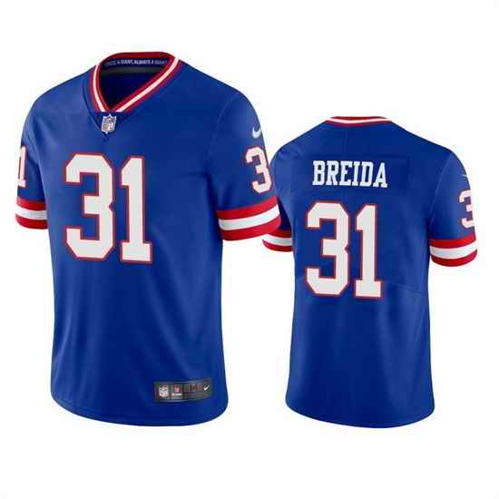 Men New York Giants #31 Matt Breida Royal Classic Vapor Limited Stitched Jersey->new york giants->NFL Jersey