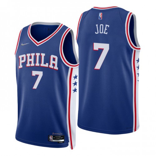 Nike Philadelphia 76ers #7 Isaiah Joe Royal Men’s 2021-22 NBA 75th Anniversary Diamond Swingman Jersey – Icon Edition Men’s->phoenix suns->NBA Jersey