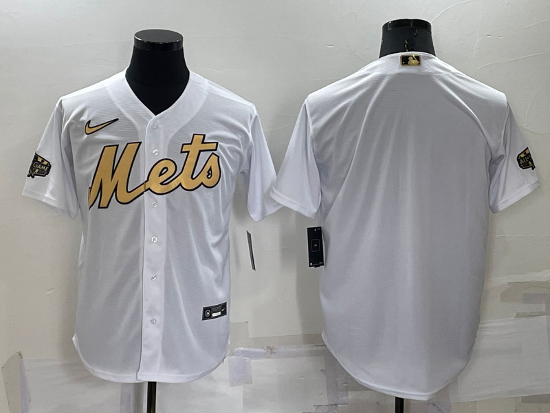 Mets Blank White Nike 2022 MLB All Star Cool Base Jersey->2022 all star->MLB Jersey