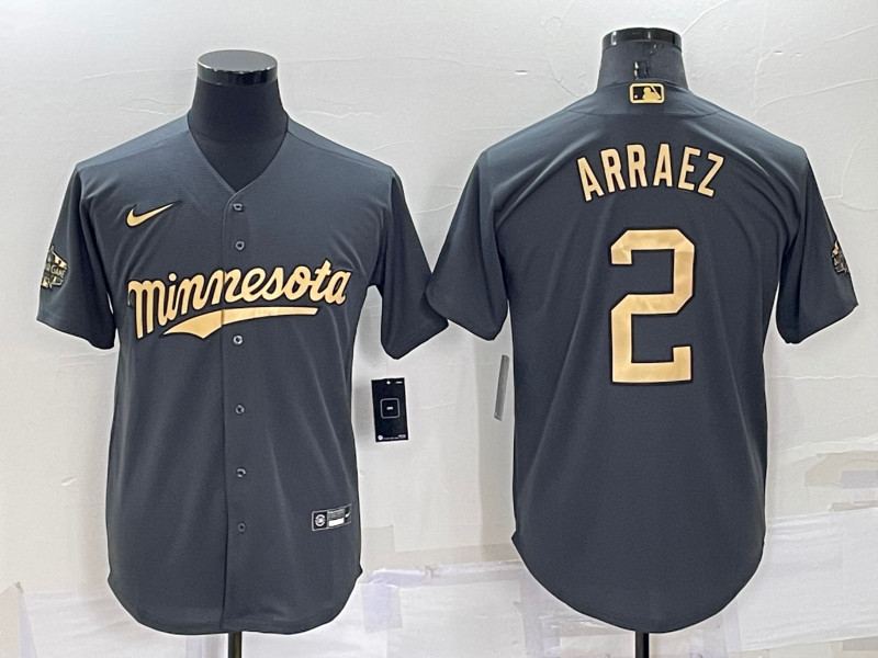 Twins #2 Luis Arraez Charcoal Nike 2022 MLB All Star Flexbase Jersey->los angeles dodgers->MLB Jersey