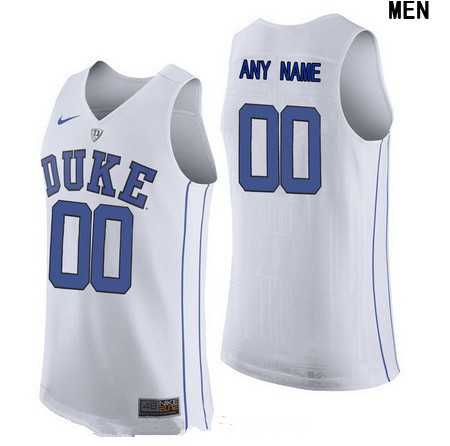 Women%27s Duke Blue Devils Custom Nike Performance Elite White College Basketball Jersey->customized ncaa jersey->Custom Jersey