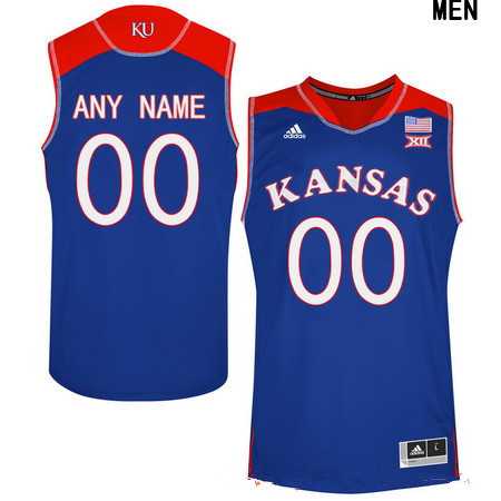 Women%27s Kansas Jayhawks Custom Adidas Royal Blue College Basketball Jersey->customized ncaa jersey->Custom Jersey