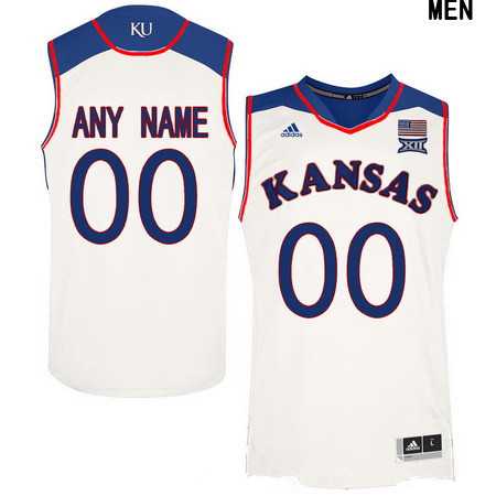 Womens Kansas Jayhawks Custom Adidas White College Basketball Jersey->customized ncaa jersey->Custom Jersey
