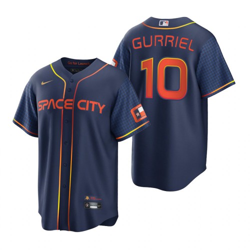 Houston Houston Astros #10 Yuli Gurriel Navy Men’s Nike Game 2022 City Connect MLB Jersey Men’s->kansas city royals->MLB Jersey