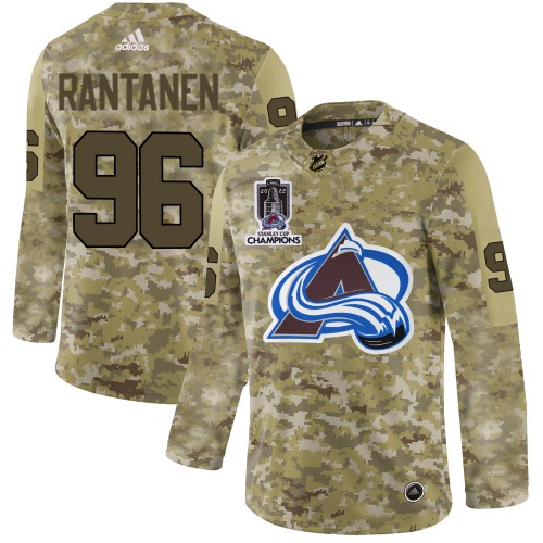 Adidas Colorado Avalanche #96 Mikko Rantanen Camo 2022 Stanley Cup Champions Authentic Stitched NHL Jersey Men’s->colorado avalanche->NHL Jersey
