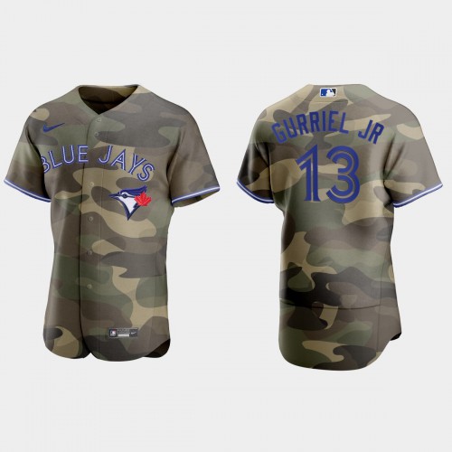 Toronto Toronto Blue Jays #13 Lourdes Gurriel Jr. Men’s Nike 2021 Armed Forces Day Authentic MLB Jersey -Camo Men’s->toronto blue jays->MLB Jersey