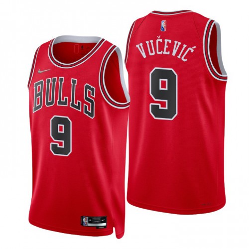 Nike Chicago Bulls #9 Nikola Vucevic Red Men’s 2021-22 NBA 75th Anniversary Diamond Swingman Jersey – Icon Edition Men’s->youth nba jersey->Youth Jersey