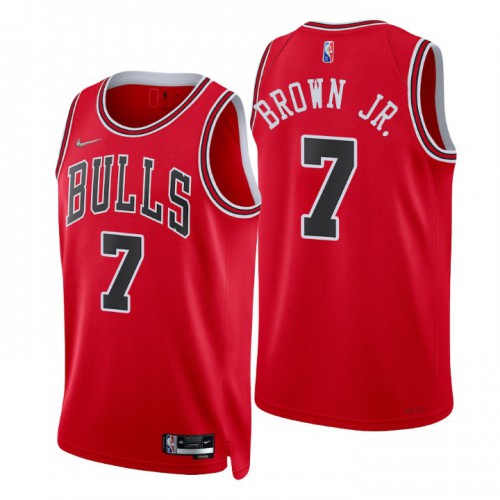 Nike Chicago Bulls #7 Troy Brown Red Men’s 2021-22 NBA 75th Anniversary Diamond Swingman Jersey – Icon Edition Men’s->women nba jersey->Women Jersey