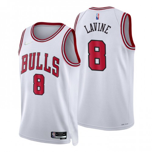 Nike Chicago Bulls #8 Zach Lavine White Men’s 2021-22 NBA 75th Anniversary Diamond Swingman Jersey –  Association Edition Men’s->youth nba jersey->Youth Jersey