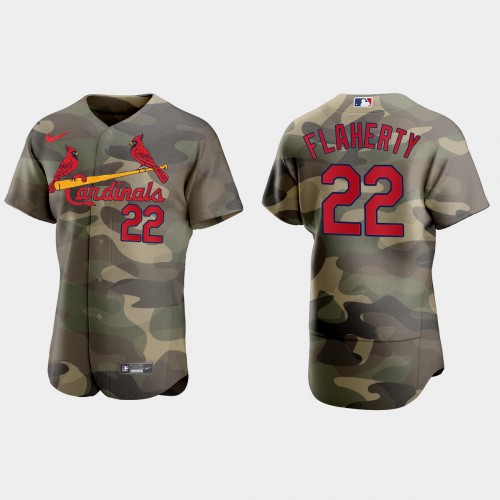 St.Louis St.Louis Cardinals #22 Jack Flaherty Men’s Nike 2021 Armed Forces Day Authentic MLB Jersey -Camo Men’s->st.louis cardinals->MLB Jersey