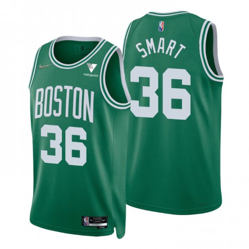 Nike Boston Celtics #36 Marcus Smart Green Men’s 2021-22 NBA 75th Anniversary Diamond Swingman Jersey – Icon Edition Men’s->youth nba jersey->Youth Jersey