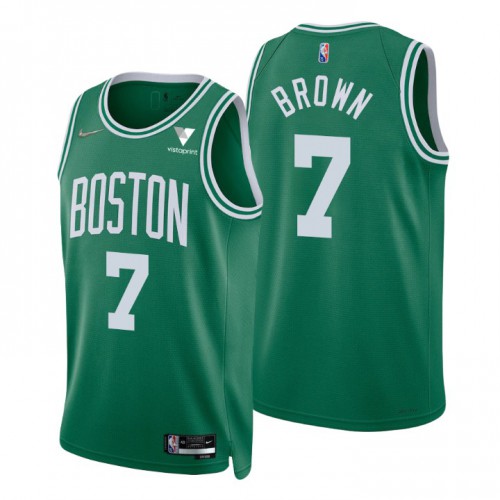 Nike Boston Celtics #7 Jaylen Brown Green Men’s 2021-22 NBA 75th Anniversary Diamond Swingman Jersey – Icon Edition Men’s->youth nba jersey->Youth Jersey