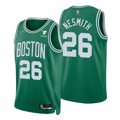 Nike Boston Celtics #26 Aaron Nesmith Green Men’s 2021-22 NBA 75th Anniversary Diamond Swingman Jersey – Icon Edition Men’s->youth nba jersey->Youth Jersey