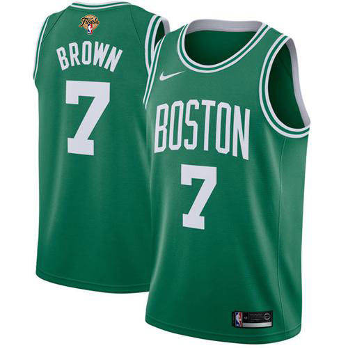 Nike Boston Celtics #7 Jaylen Brown Green 2022 NBA Finals Swingman Icon Edition Jersey Men’s->boston celtics->NBA Jersey