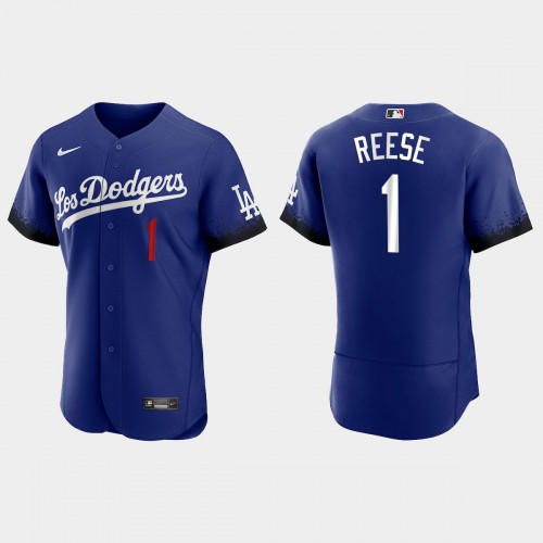 Los Angeles Los Angeles Dodgers #1 Pee Wee Reese Nike Men’s 2021 City Connect Authentic MLB Jersey Royal Men’s->los angeles dodgers->MLB Jersey