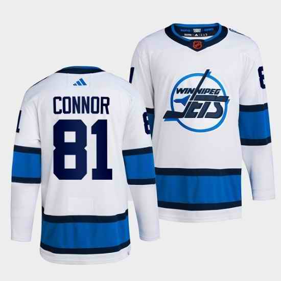 Men Winnipeg Jets #81 Kyle Connor White 2022 Reverse Retro Stitched Jersey->florida panthers->NHL Jersey