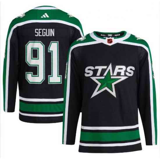 Men's Dallas Stars Tyler Seguin adidas #91 Black Reverse Retro Player Jersey->florida panthers->NHL Jersey
