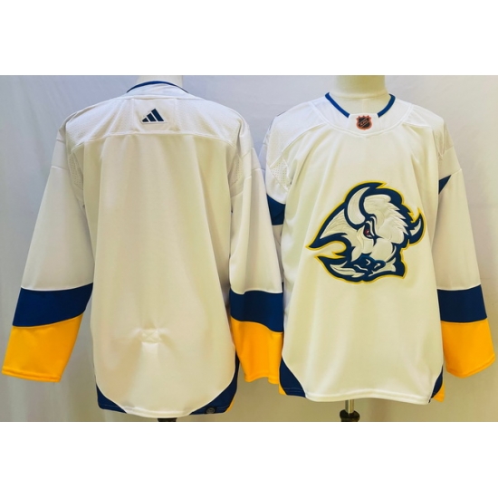 Men Buffalo Sabres Blank White 2022 #23 Reverse Retro Stitched Jersey->montreal canadiens->NHL Jersey