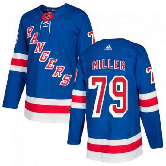 Men New York Rangers KAndre Miller  Adidas Authentic Royal Blue Stitched NHL Jersey->colorado avalanche->NHL Jersey