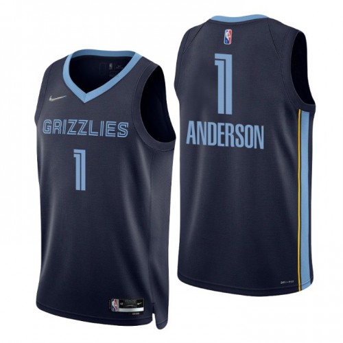 Nike Memphis Grizzlies #1 Kyle Anderson Navy Men’s 2021-22 NBA 75th Anniversary Diamond Swingman Jersey – Icon Edition Men’s->los angeles lakers->NBA Jersey